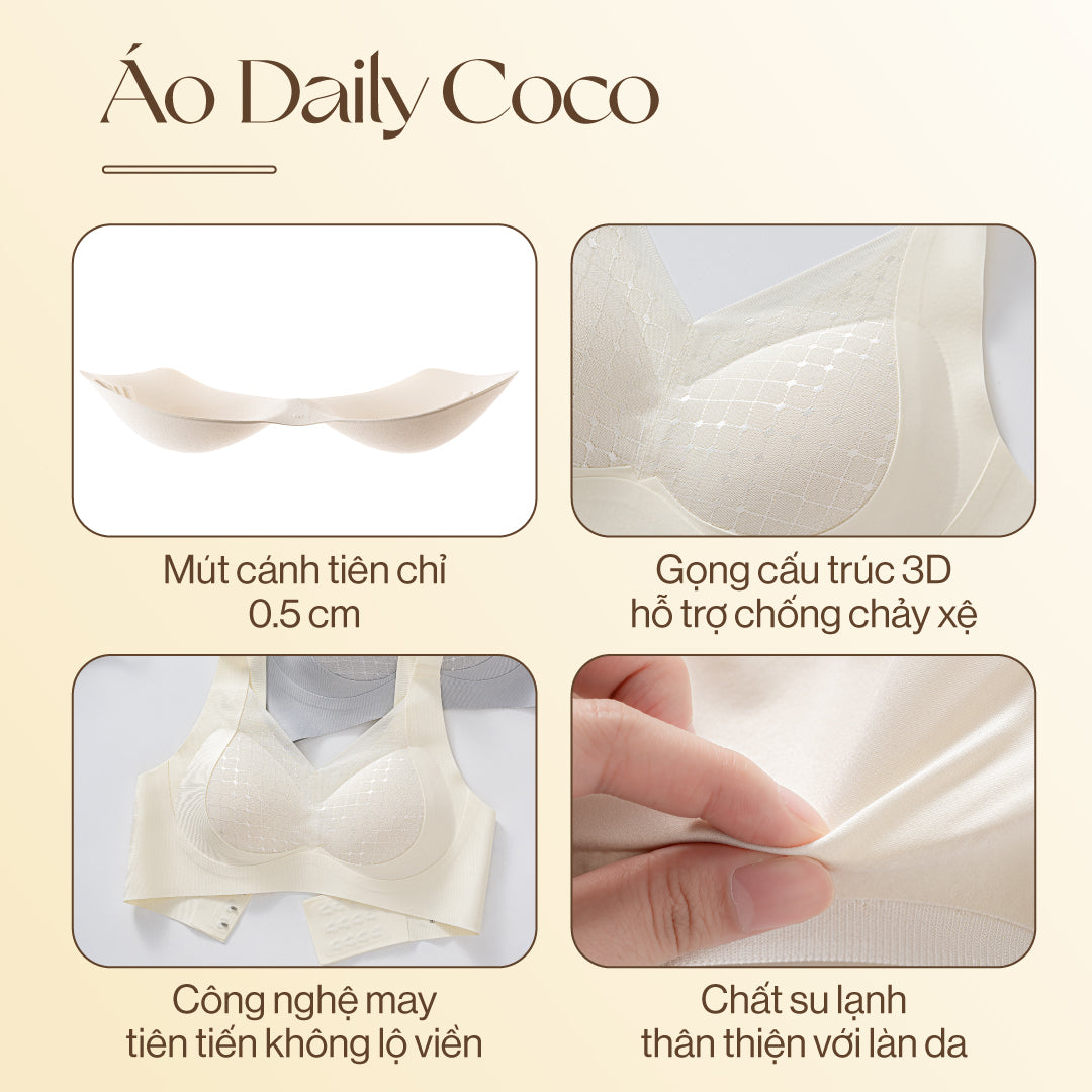 Áo lót không gọng có mút lót Coco