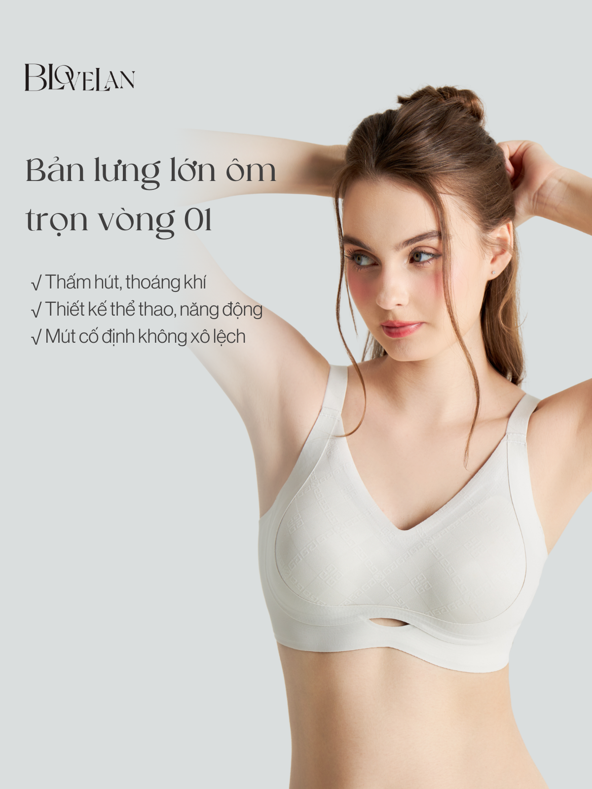 Áo lót su không gọng thể thao Pansy