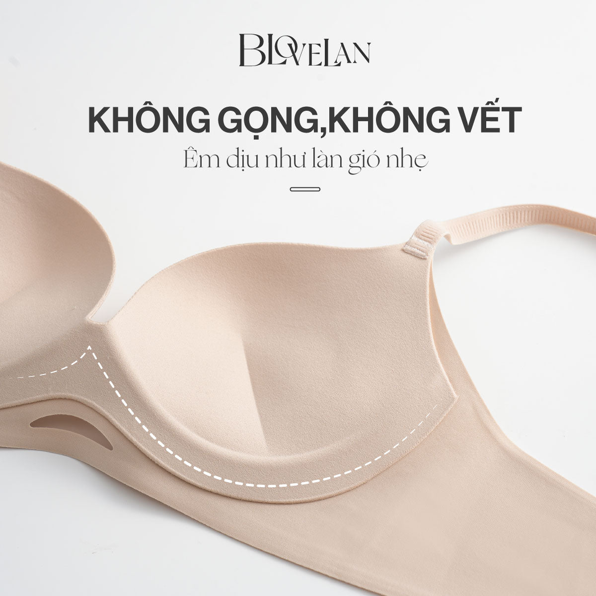 Áo ngực su Hani Blovelan có đệm mút dày 2cm giúp nâng ngực và gom ngực tạo khe - Màu trắng, da, đen