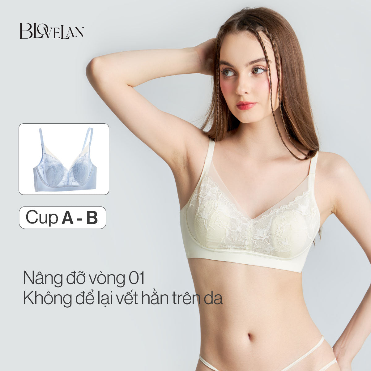 Áo ngực ren Honey không gọng cúp tai thỏ