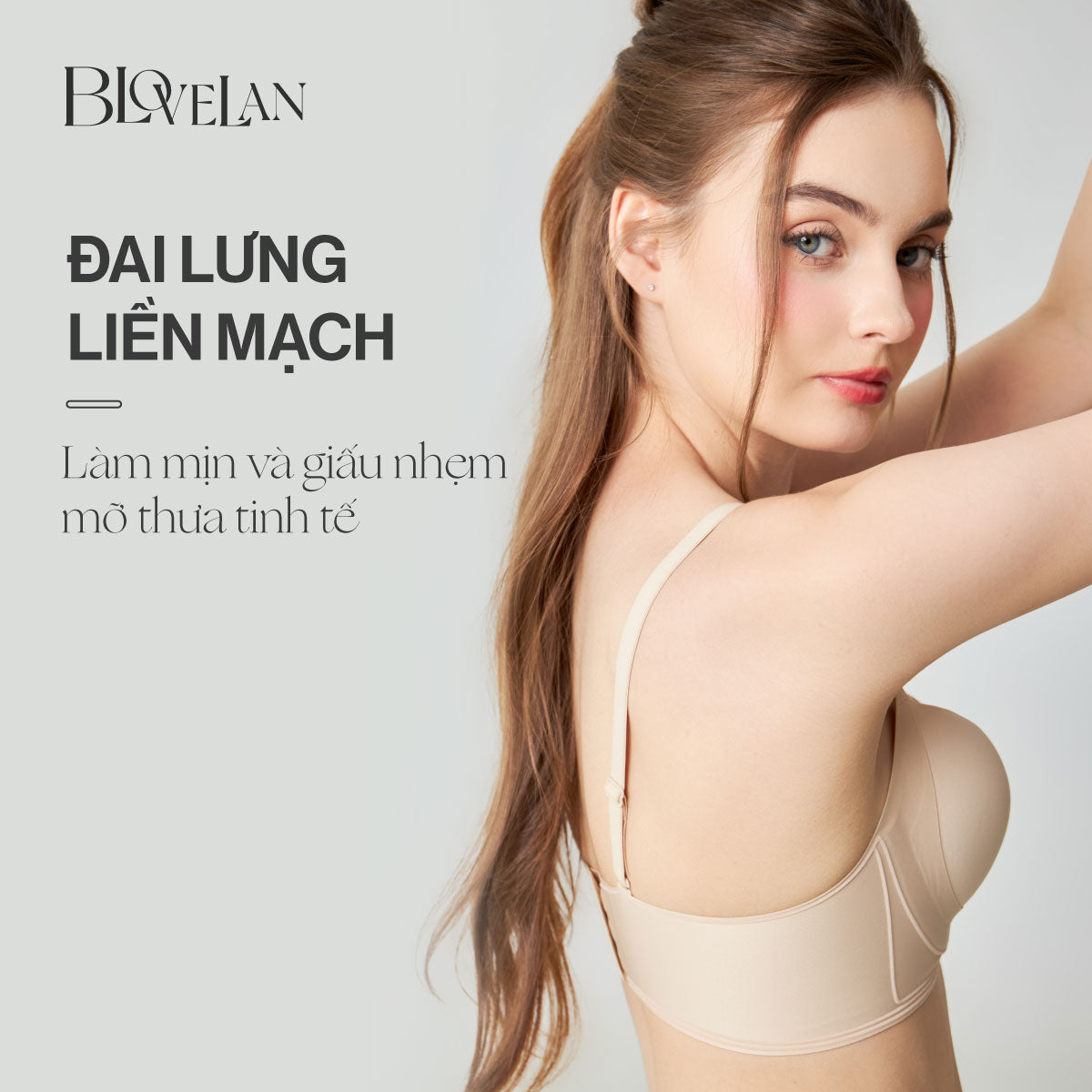Áo ngực su Hani Blovelan có đệm mút dày 2cm giúp nâng ngực và gom ngực tạo khe - Màu trắng, da, đen